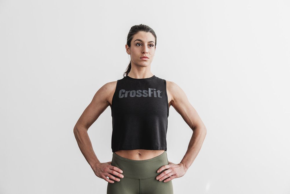 NOBULL Women's Crossfit® Muscle Tank Tops - Black - Ireland (0729ZISWR)